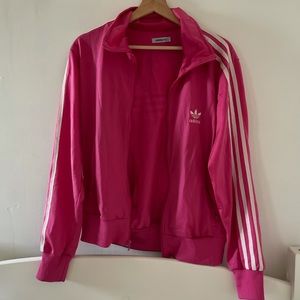 Adidas zip-up pink sweater